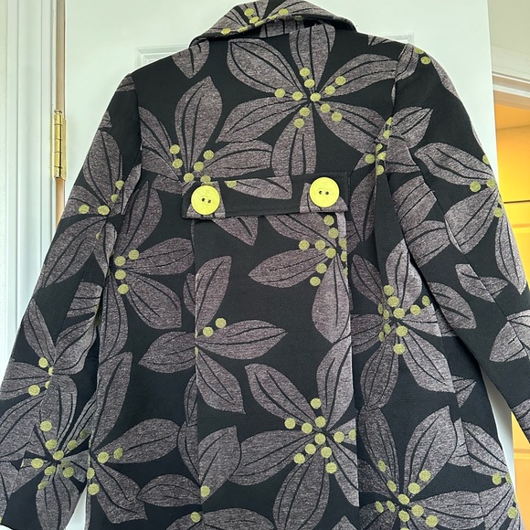 Vintage 3 sisters small peacoat in floral pattern - Picture 5 of 5